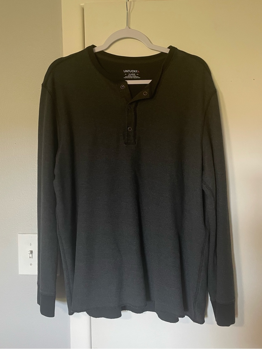 Untuckit Charcoal Grey Henley